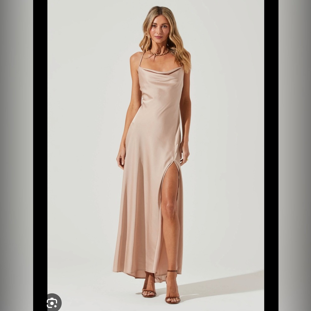 ASTR Palisades Cowl Neck Maxi Dress, NWT